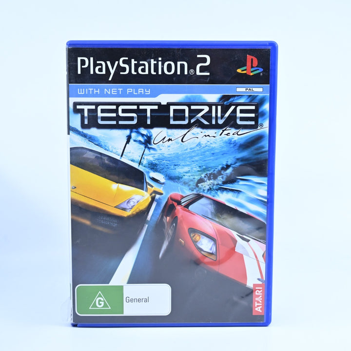 Test Drive Unlimited - Sony Playstation 2 / PS2 Game + Manual - PAL - MINT DISC!