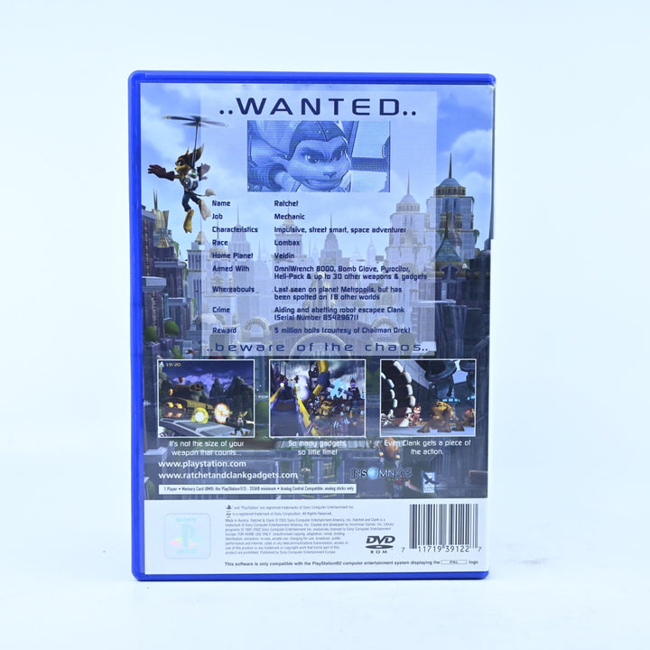 Ratchet &amp; Clank - Sony Playstation 2 / PS2 Game + Manual - PAL - MINT DISC!
