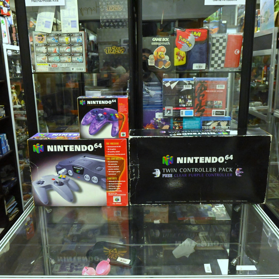 Twin Controller Pack - N64 / Nintendo 64 Boxed Console - PAL - FREE POST!