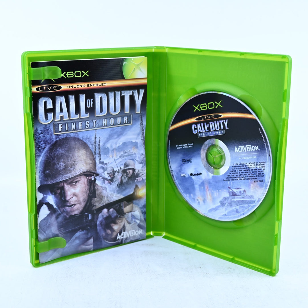 Call of Duty: Finest Hour - Original Xbox Game + Manual - PAL - MINT DISC!