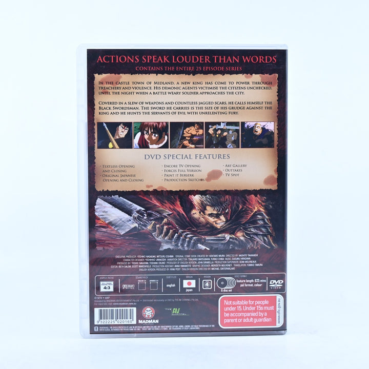 Berserk (1997) - Complete Collection - Region 4 - Madman - Anime DVD