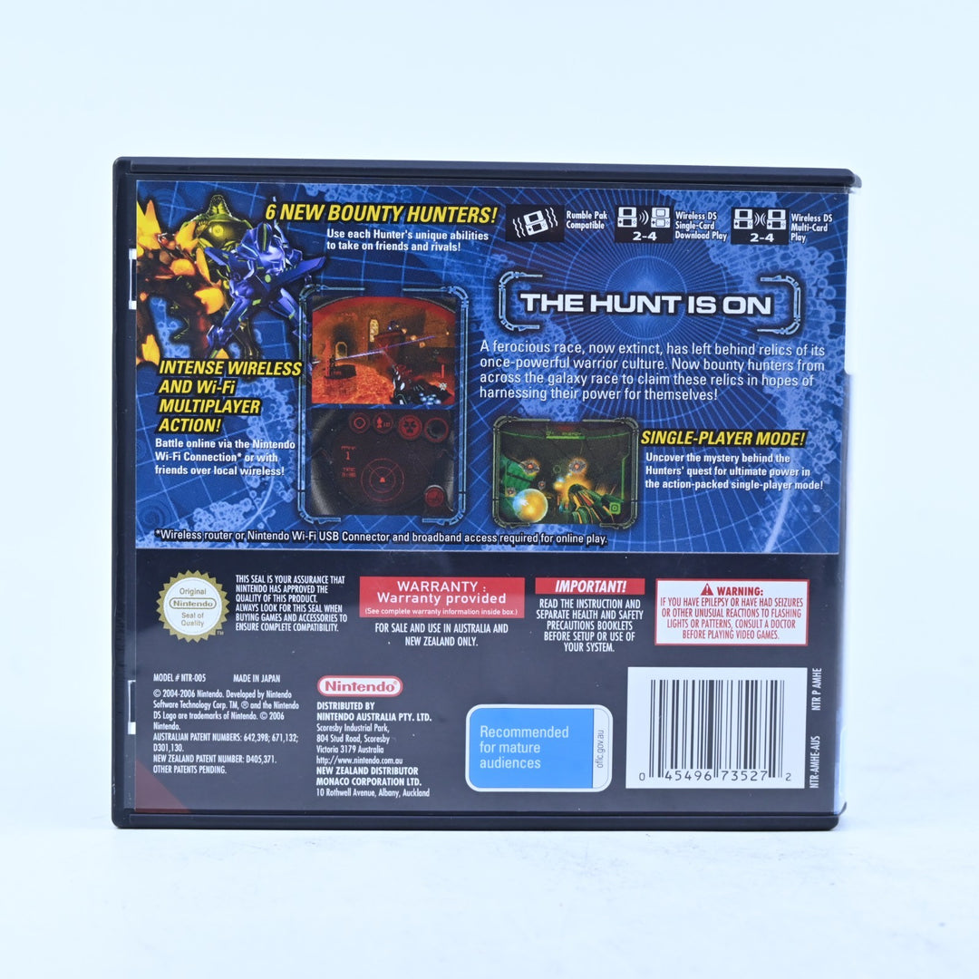 Metroid Prime Hunters - Nintendo DS Game - PAL + Manual - FREE POST!