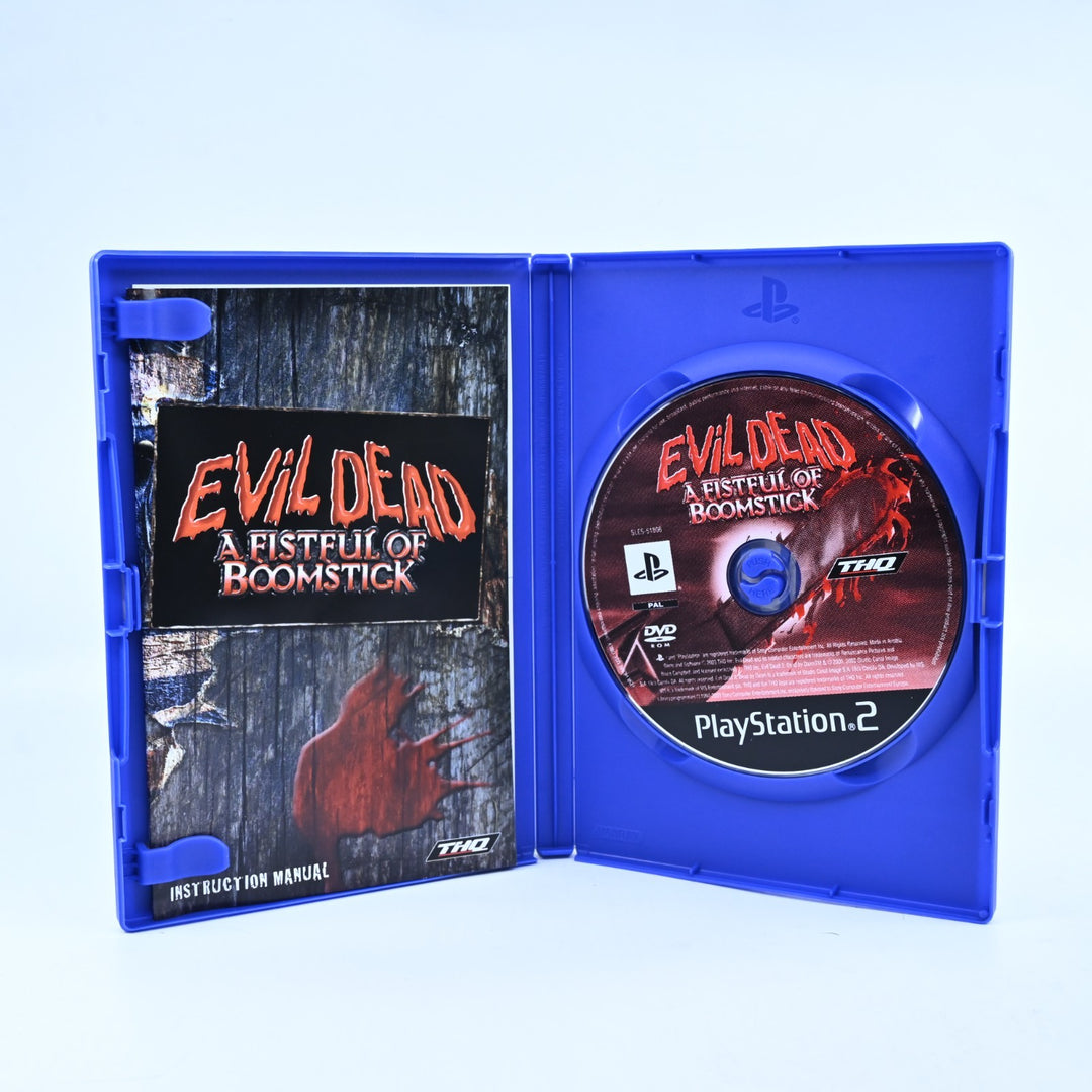 Evil Dead: Fistful of Boomstick - Sony Playstation 2 / PS2 + Manual - MINT DISC