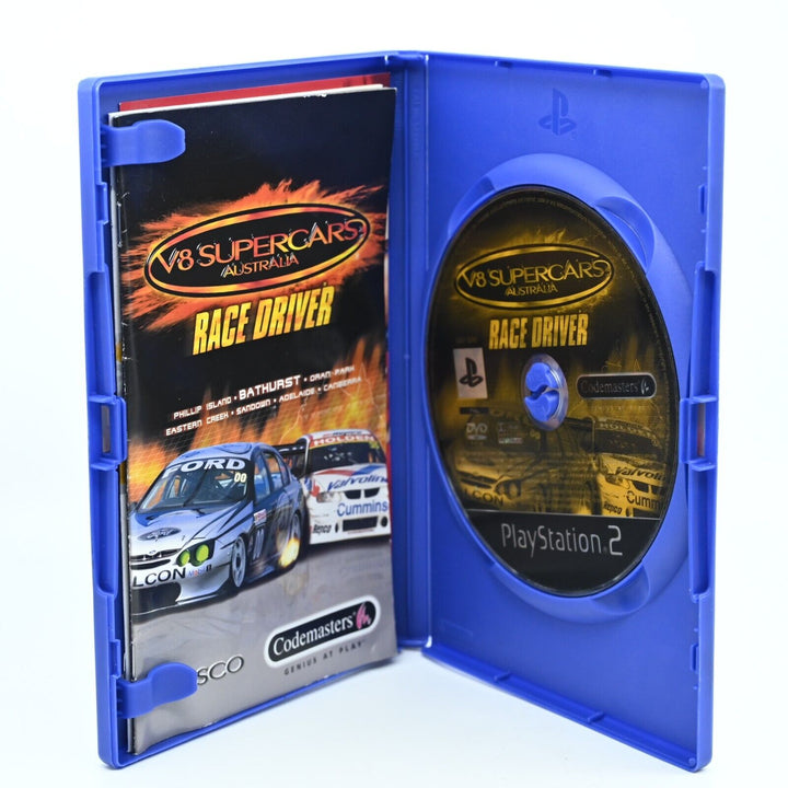 V8 Supercars Australia Race Driver - Sony Playstation 2 / PS2 Game + Manual -PAL