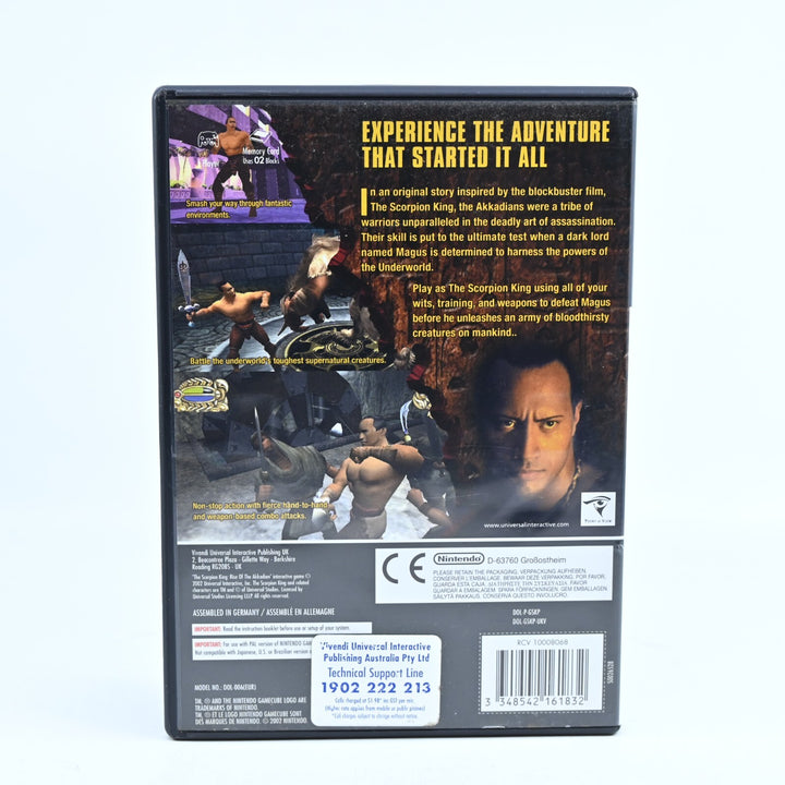 The Scorpion King Rise Of The Akkadian - Nintendo Gamecube Game + Manual - PAL