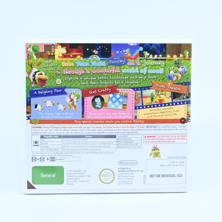 Poochy & Yoshi's Woolly World  - Nintendo 3DS Game - PAL - FREE POST!