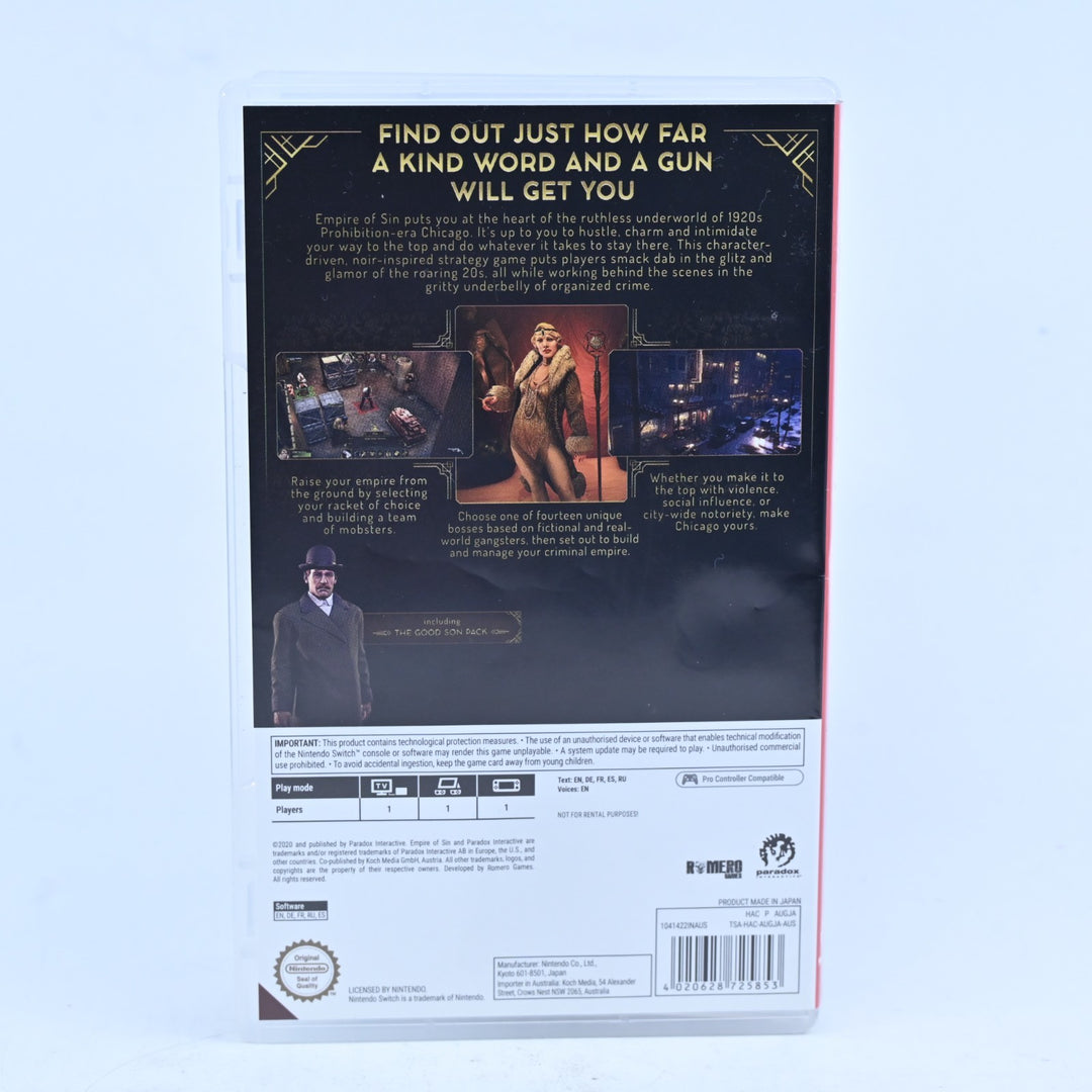 Empire of Sin - Nintendo Switch Game - FREE POST!