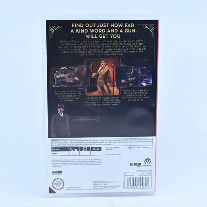 Empire of Sin - Nintendo Switch Game - FREE POST!
