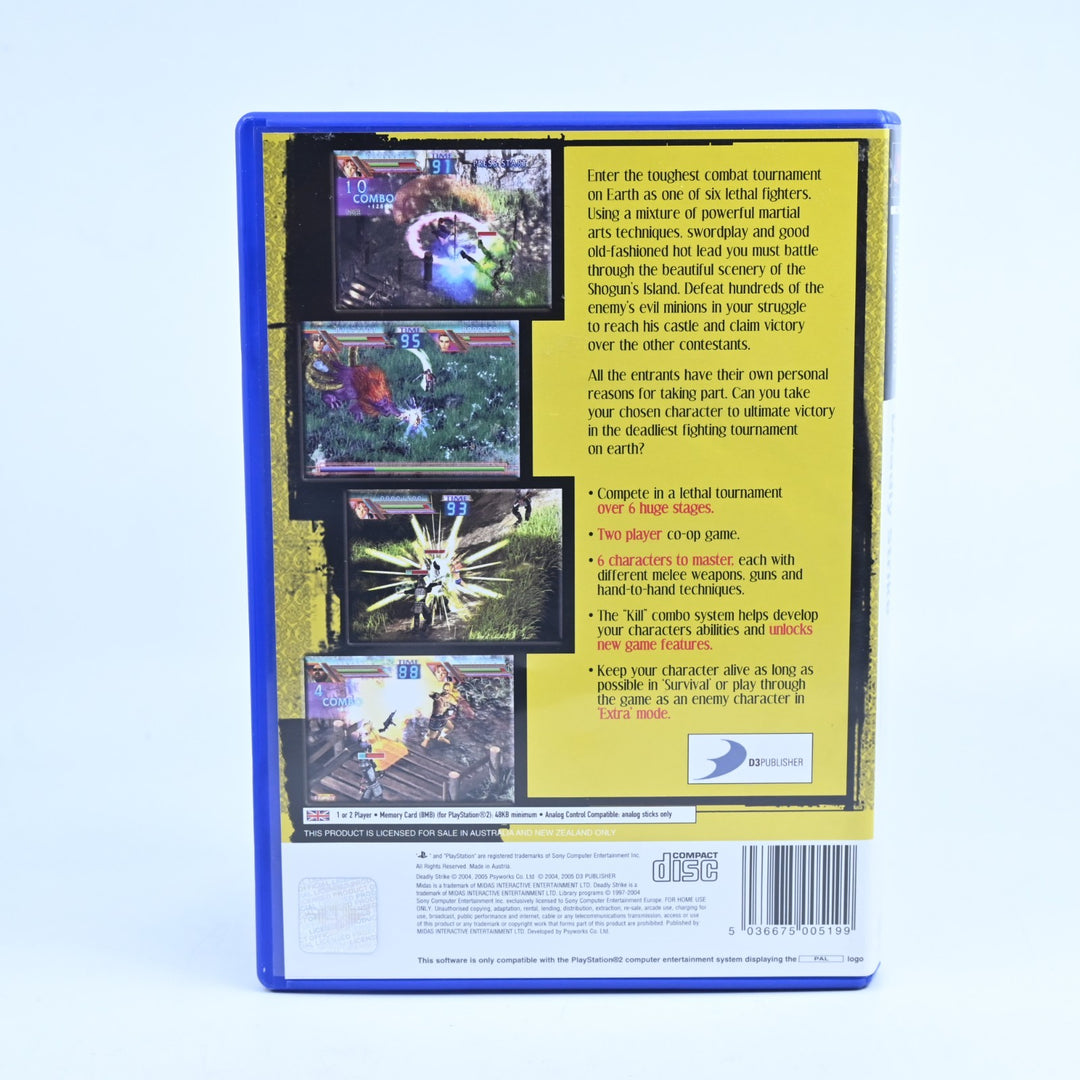Deadly Strike - Sony Playstation 2 / PS2 Game + Manual - PAL - MINT DISC!