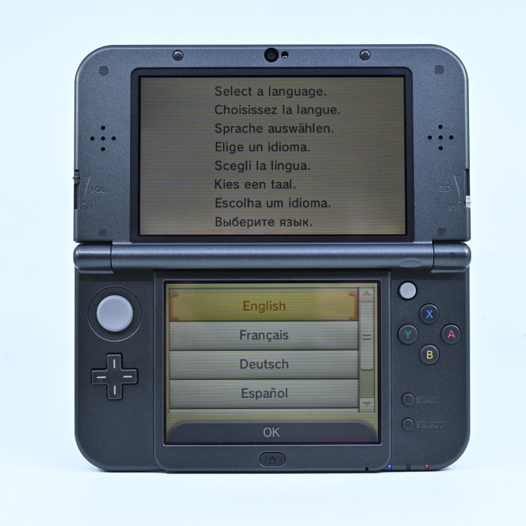 Metallic Black - Top IPS - 'New' Nintendo 3DS Console XL RED-001 - PAL FREE POST
