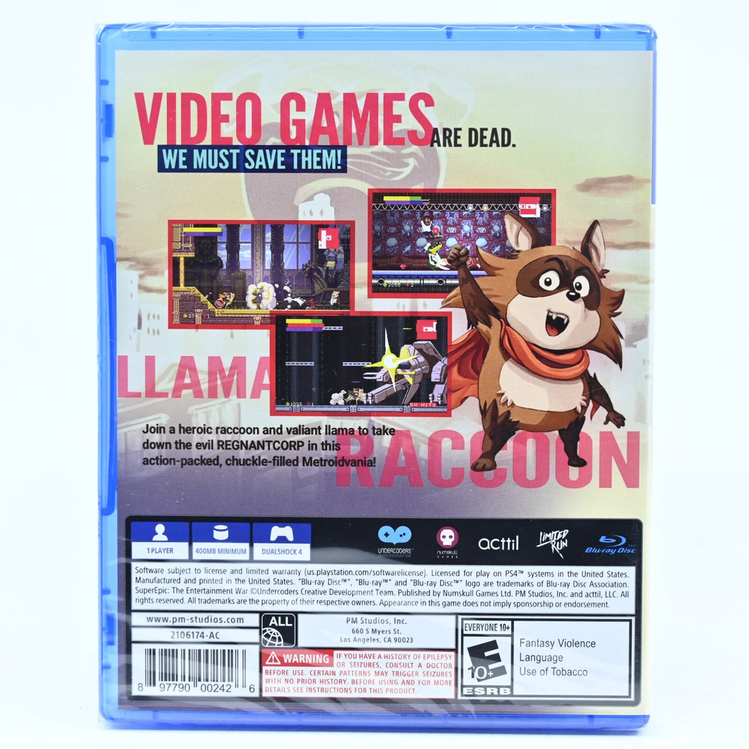 SEALED! SuperEpic The Entertainment War - Sony Playstation 4 / PS4 Game