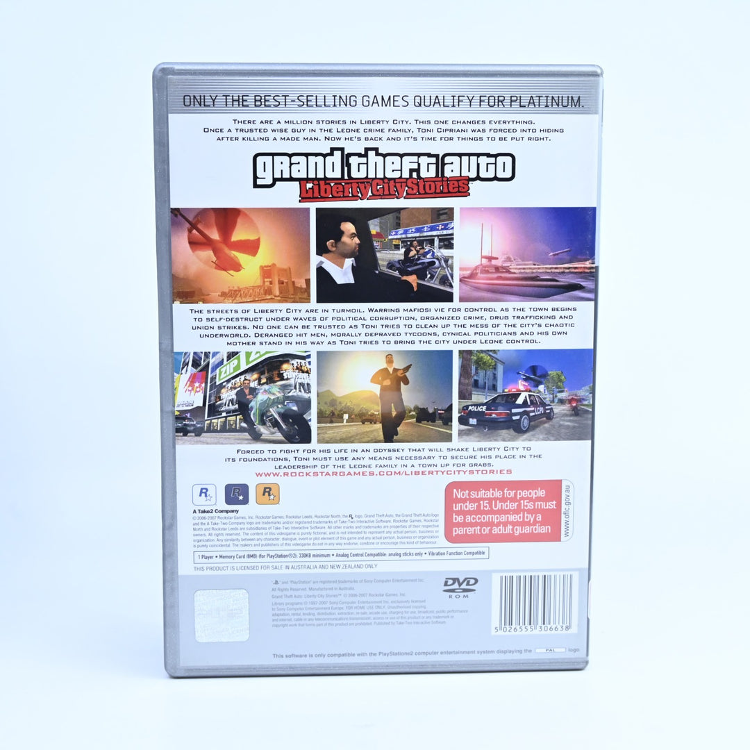 Grand Theft Auto Liberty City Stories - PS2 Game + Manual + Map - PAL