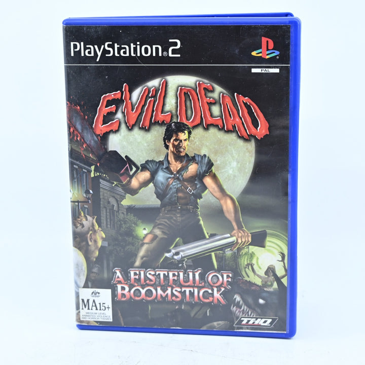 Evil Dead: Fistful of Boomstick - Sony Playstation 2 / PS2 Game + Manual - PAL