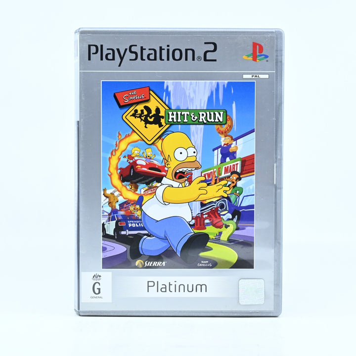 The Simpsons Hit & Run - Sony Playstation 2 / PS2 Game + Manual - PAL