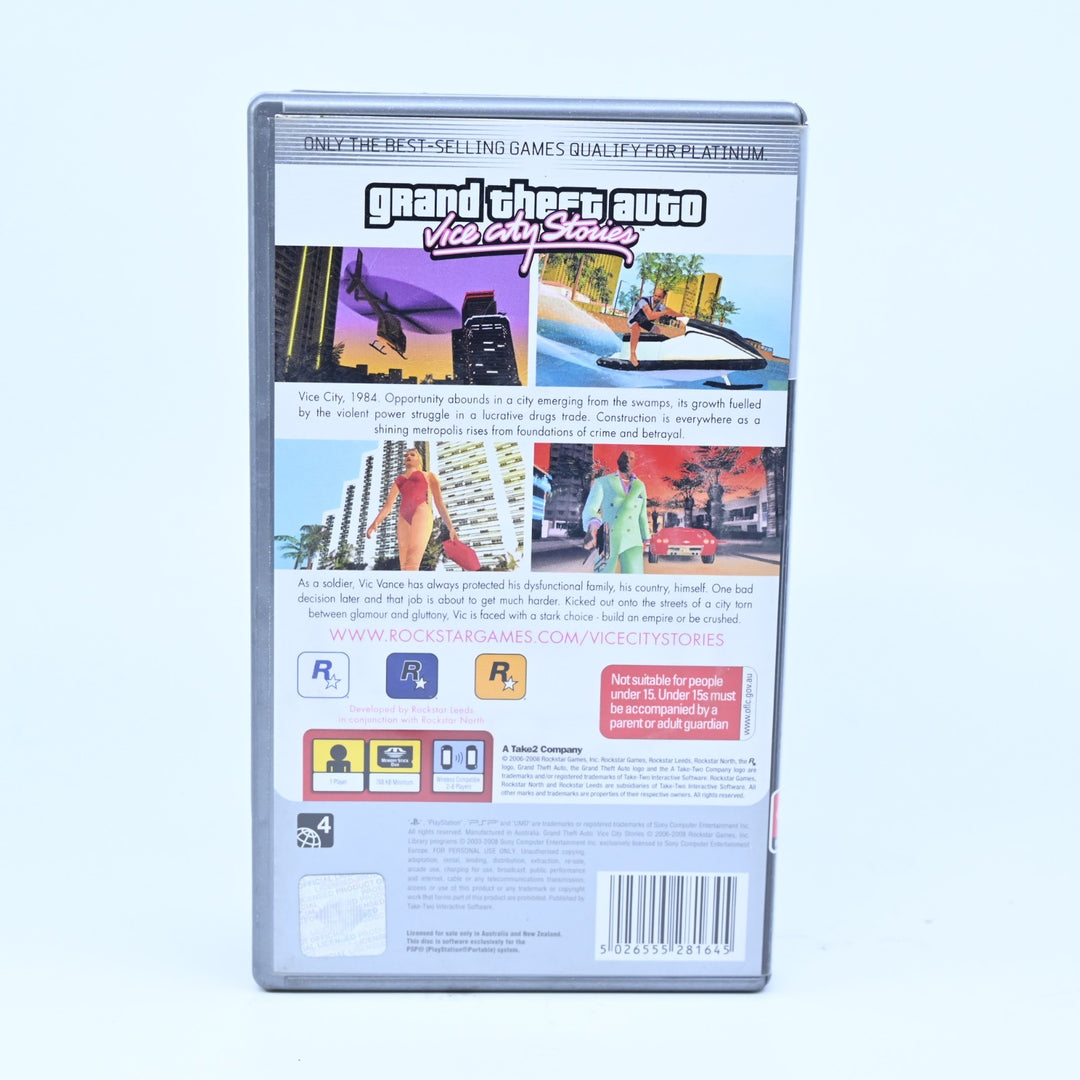 Grand Theft Auto: Vice City Stories - Sony PSP Game - No Manual + Map