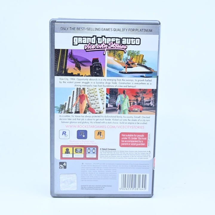Grand Theft Auto: Vice City Stories - Sony PSP Game - No Manual + Map