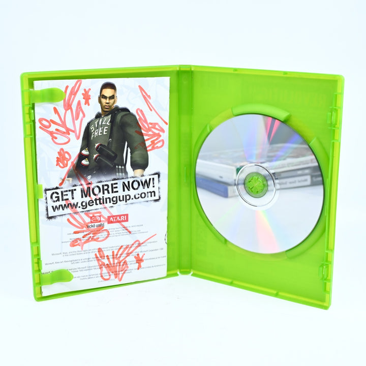 SIGNED! Marc Ecko's Getting Up - Original Xbox Game + Manual - PAL - MINT DISC!