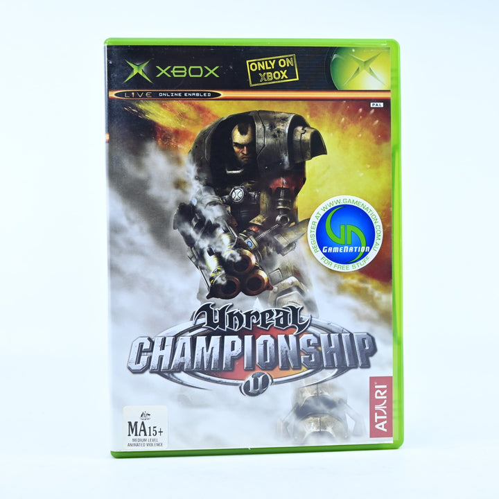 Unreal Championship - Original Xbox Game + Manual - PAL - MINT DISC!