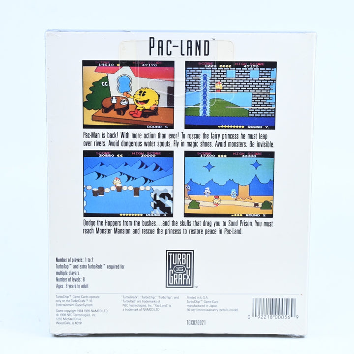 SEALED! Pac-Land - TurboGrafx-16 / PC Engine Boxed Game - NTSC-U/C