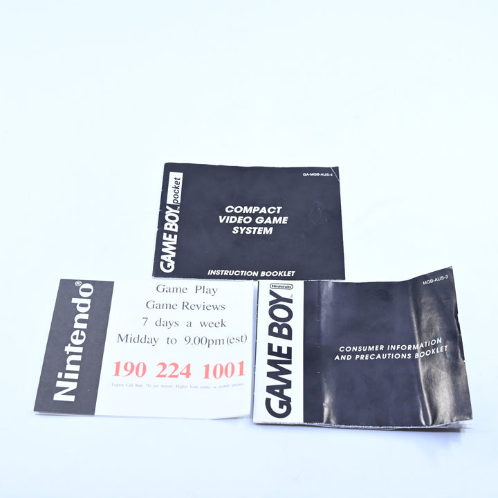 Black Nintendo Gameboy Pocket Boxed Console - AUS PAL - FREE POST!