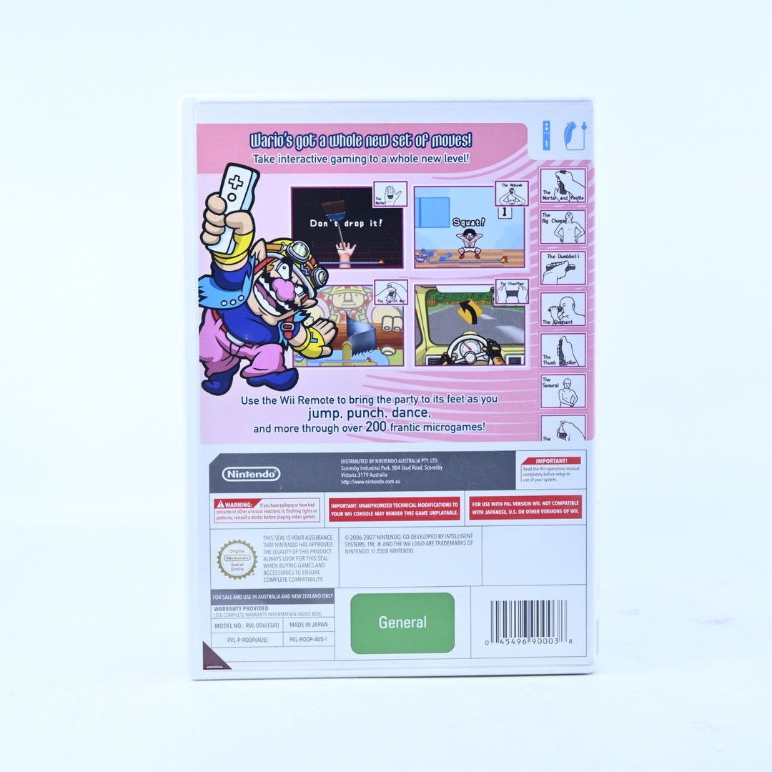 Wario Ware: Smooth Moves - Nintendo Wii Game + Manual - PAL - MINT DISC!