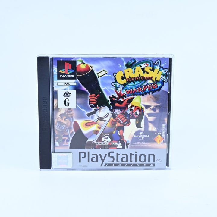 Crash Bandicoot 3: Warped - Sony Playstation 1 / PS1 Game + Manual - MINT DISC!