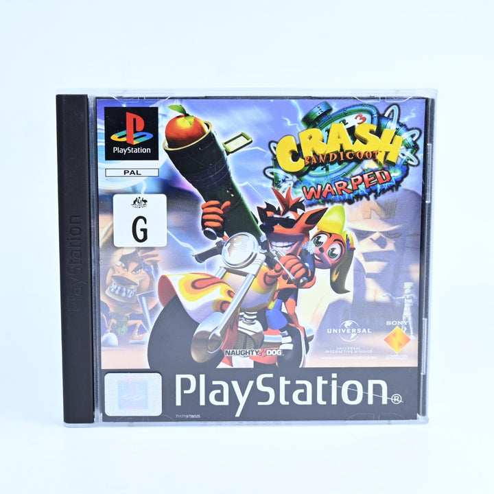 Crash Bandicoot 3: Warped - Sony Playstation 1 / PS1 Game + Manual - PAL