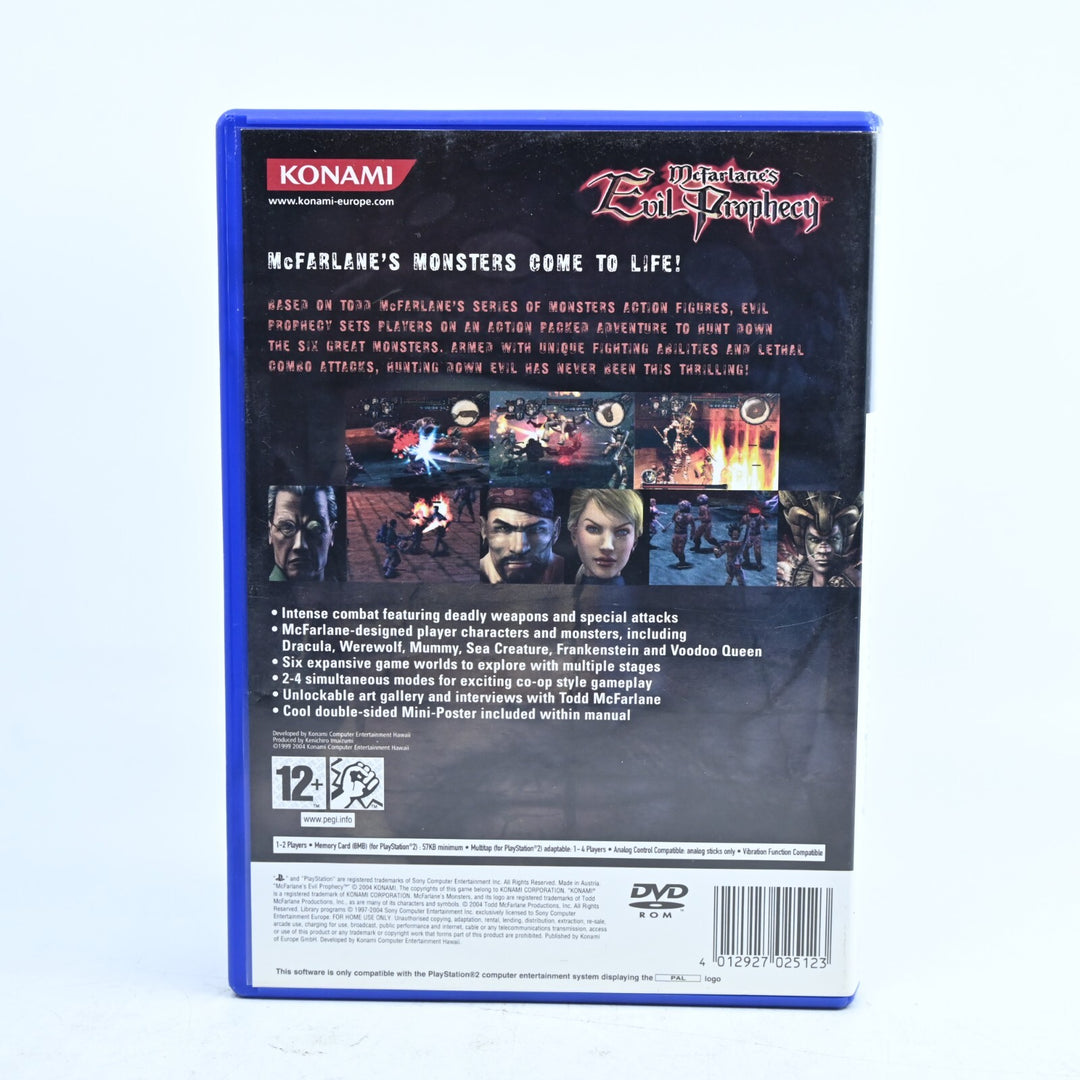 McFarlane's Evil Prophecy - Sony Playstation 2 / PS2 Game + Manual - PAL