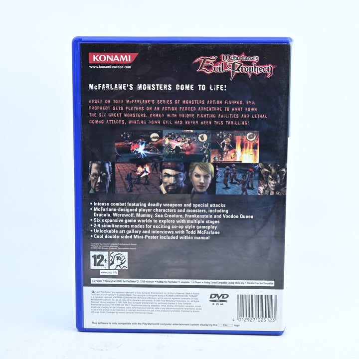 McFarlane's Evil Prophecy - Sony Playstation 2 / PS2 Game + Manual - PAL
