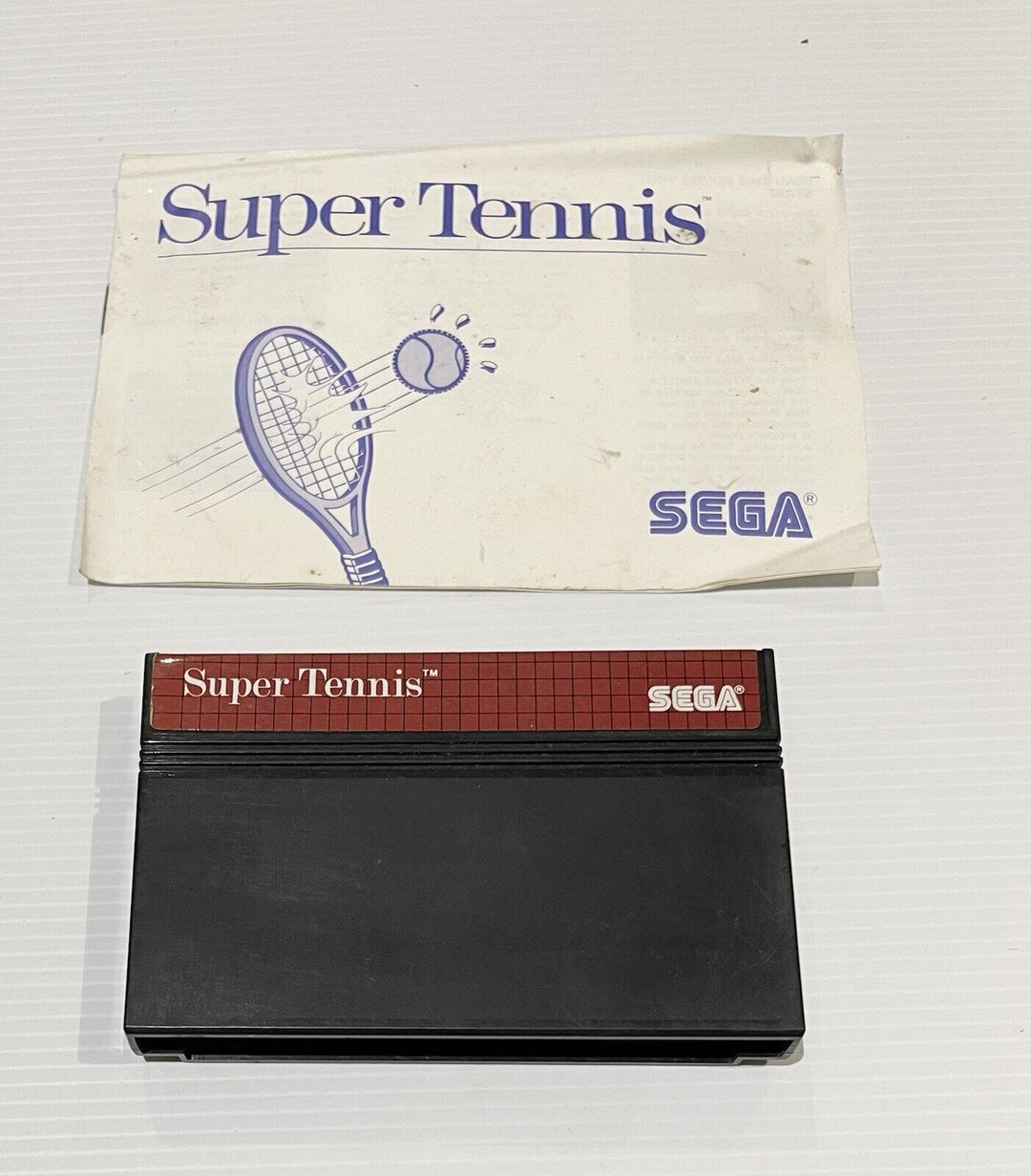 Super Tennis the Sega Cartridge - Sega Master System Game - PAL - FREE POST!