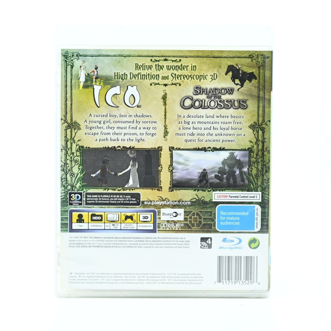 SEALED! ICO & Shadow of the Colossus Classics HD- Sony Playstation 3 / PS3 Game