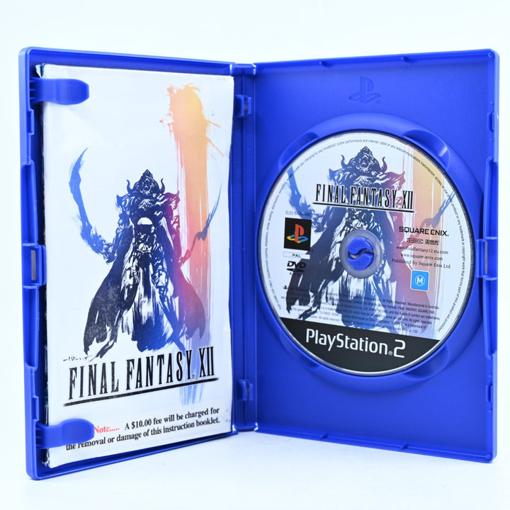 Final Fantasy XII 12 - Sony Playstation 2 / PS2 Game + Manual - PAL - MINT DISC!