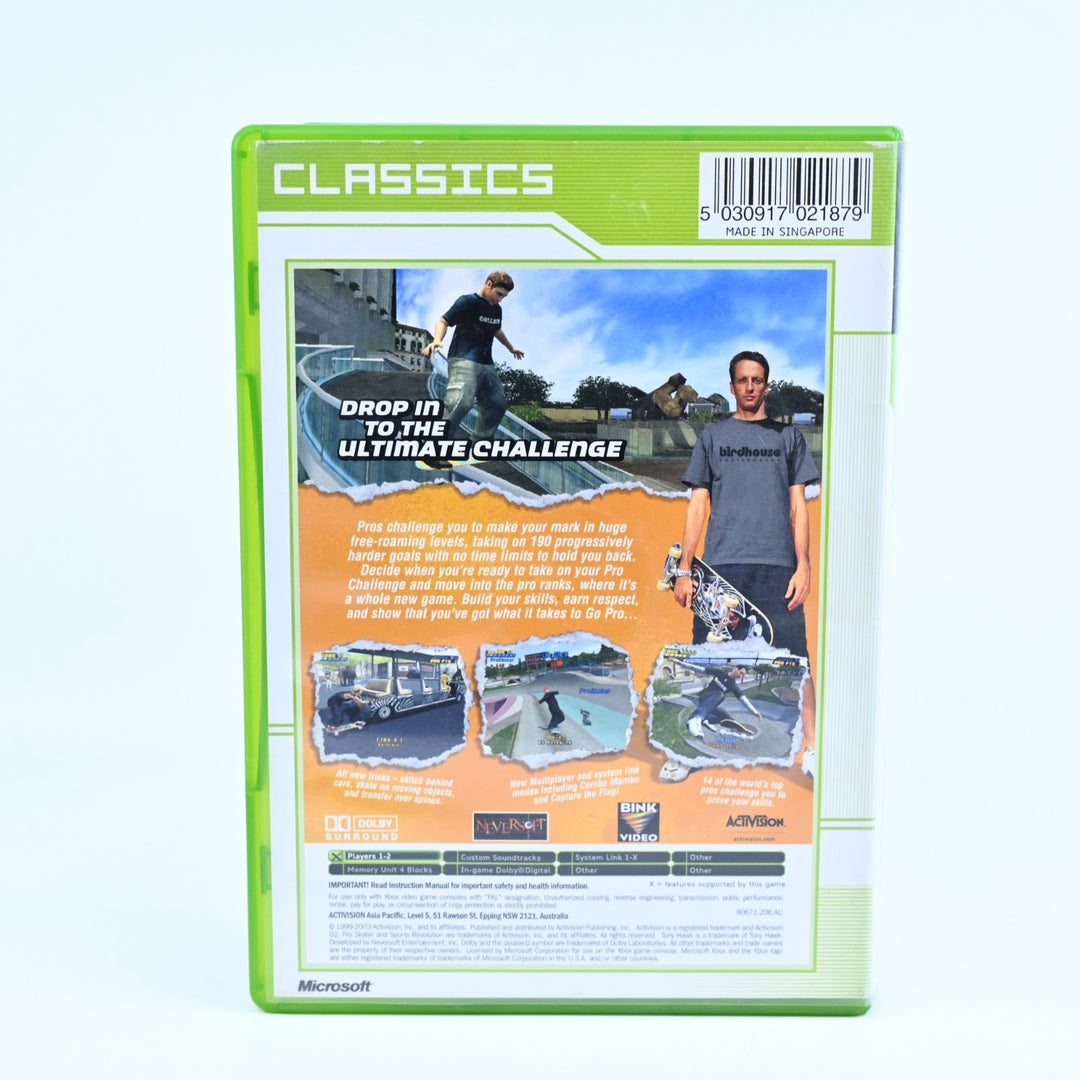Tony Hawk's Pro Skater 4 - Original Xbox Game + Manual - PAL - MINT DISC!