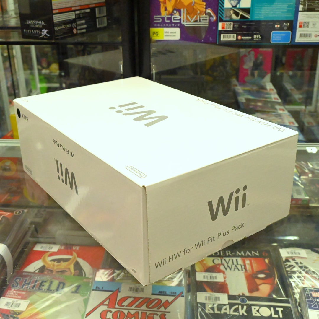 Black Wii Fit Plus Pack - Nintendo Wii Boxed Console - PAL - FREE POST!