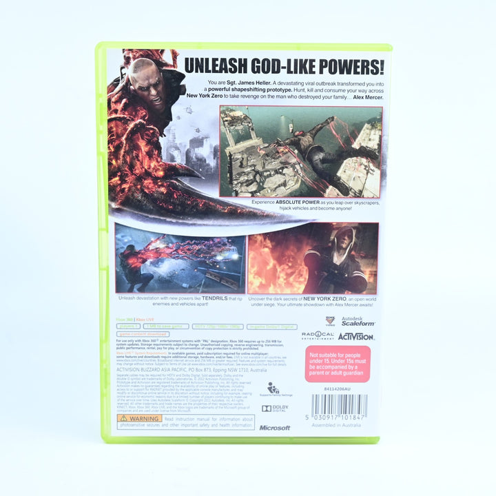 Prototype 2 - Radnet Edition - Xbox 360 Game + Manual - PAL - MINT DISC!