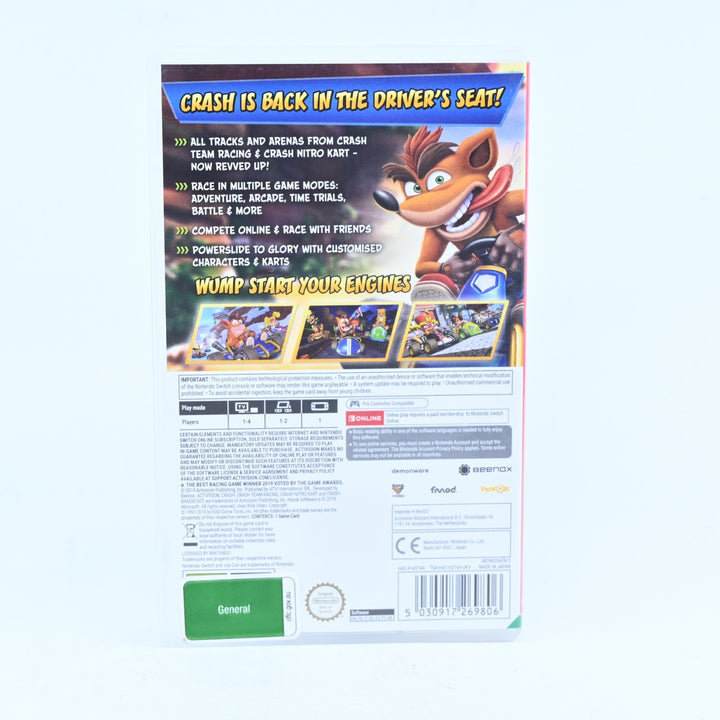 CTR: Crash Team Racing: Nitro Fueled - Nintendo Switch Game - FREE POST!