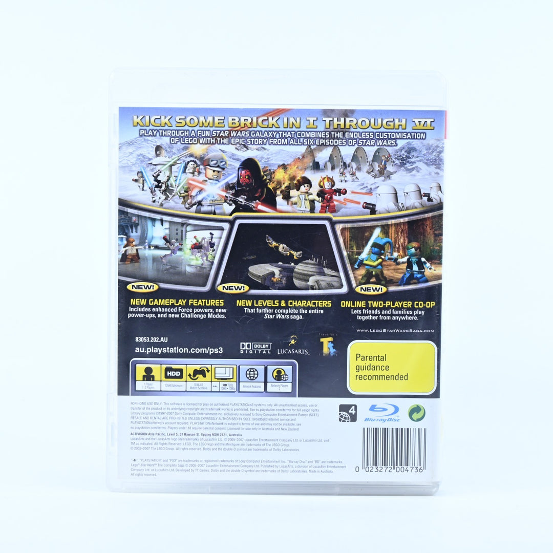LEGO Star Wars: The Complete Saga- Sony Playstation 3 / PS3 Game + Manual