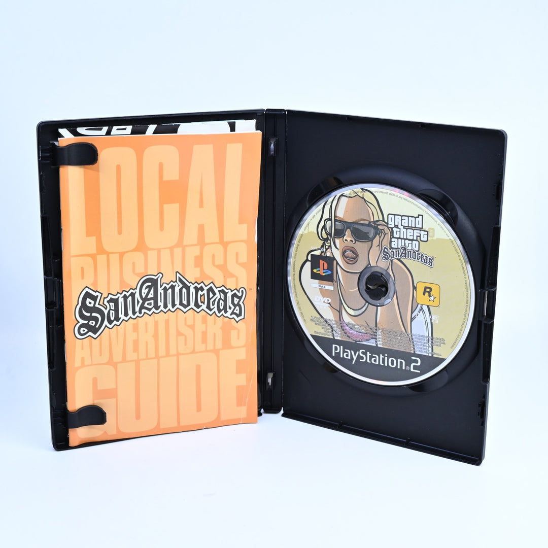 Grand Theft Auto San Andreas - Sony Playstation 2 / PS2 Game + Manual + Map