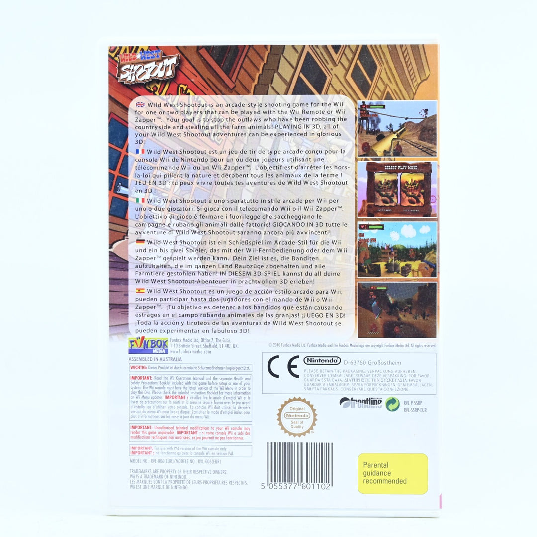 Wild West Shootout With Glasses - Nintendo Wii Game + Manual - PAL - MINT DISC!