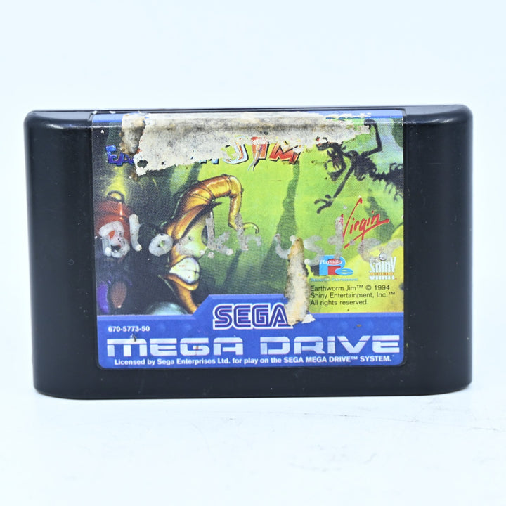 Earthworm Jim - Sega Mega Drive Game - Cartridge Only - PAL - FREE POST!