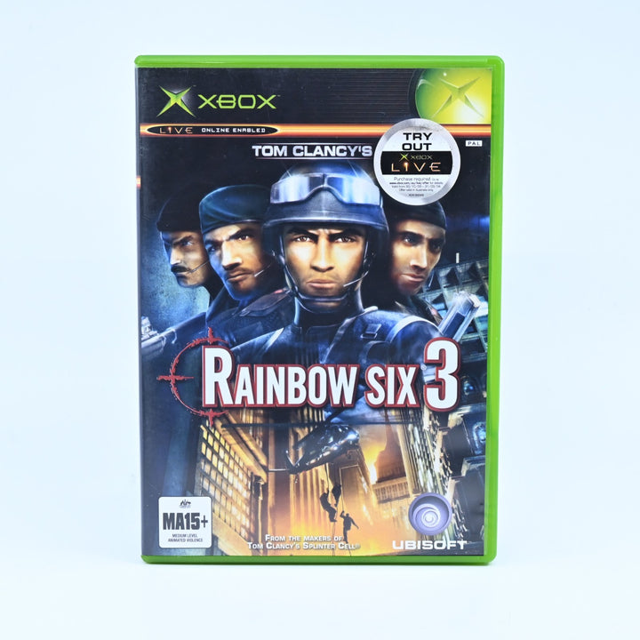 Tom Clancy's Rainbow Six 3 - Original Xbox Game + Manual - PAL - MINT DISC!