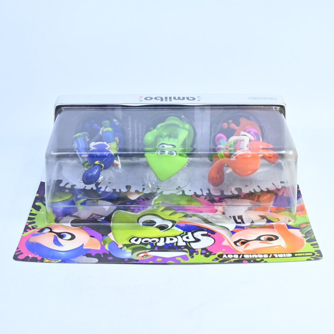 SEALED! Inkling Girl/Squid/Boy Amiibo Set - Splatoon - Toy - FREE POST!