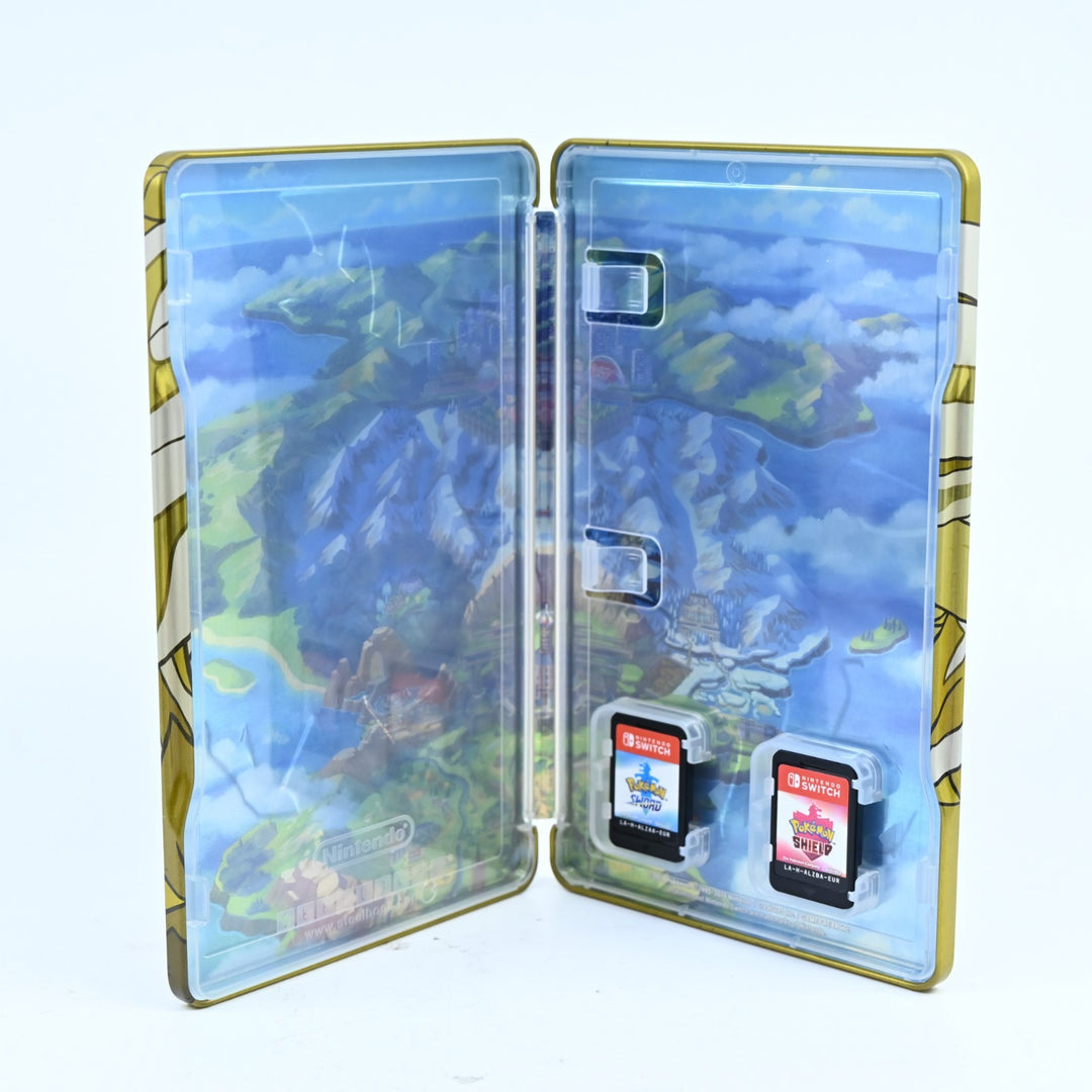Pokemon Sword &amp; Shield Games + Steelbook - Nintendo Switch Game - FREE POST!