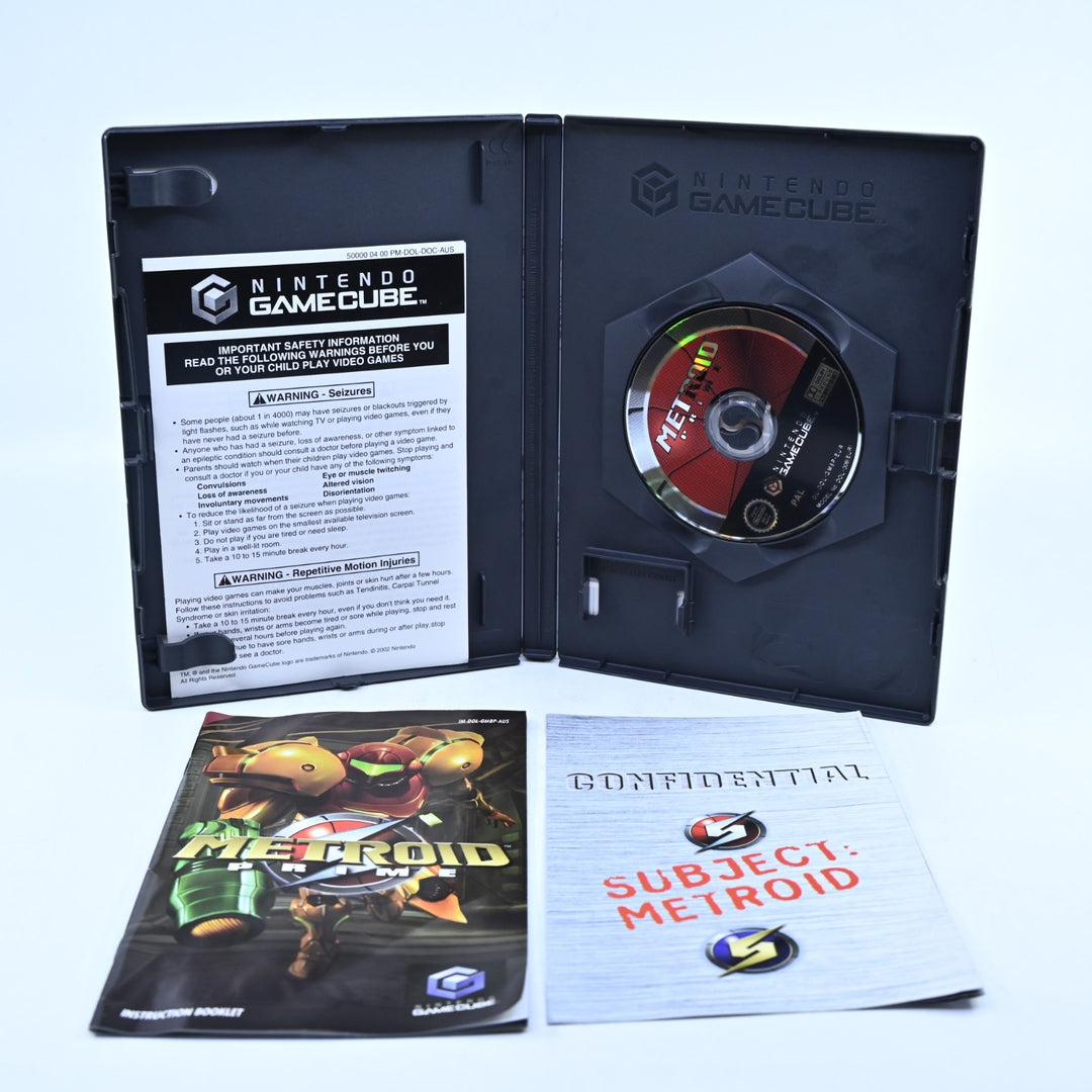 Metroid Prime - Nintendo Gamecube Game + Manual - PAL - FREE POST!