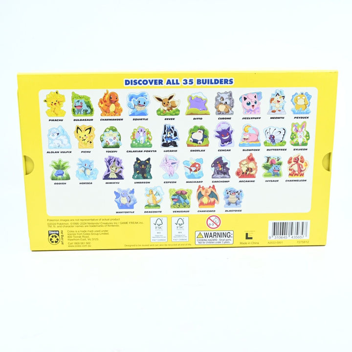 COMPLETE! Coles Builders Pokemon Collectors Case - Toy