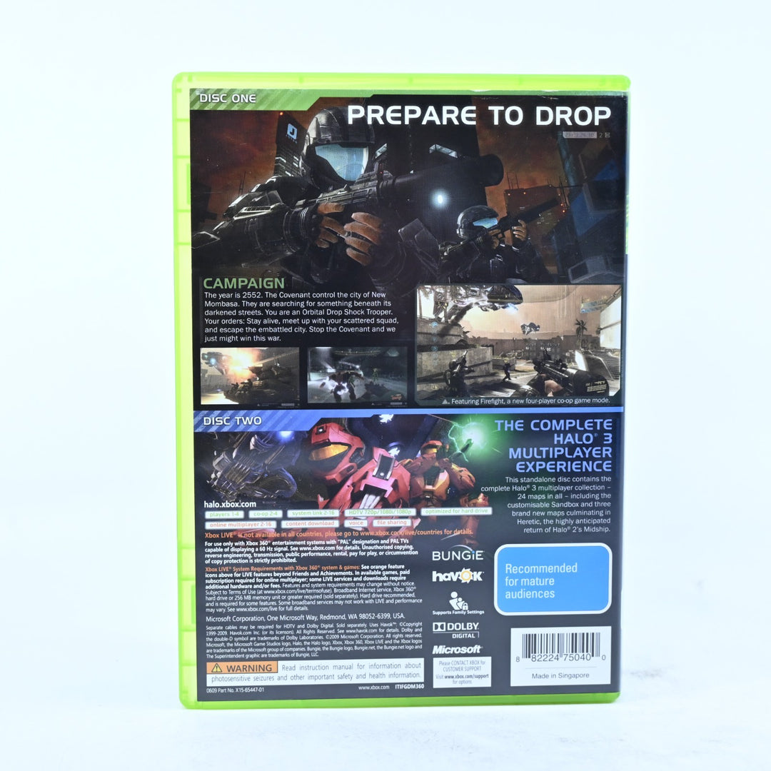 Halo 3 ODST - Xbox 360 Game + Manual - PAL - MINT DISC!