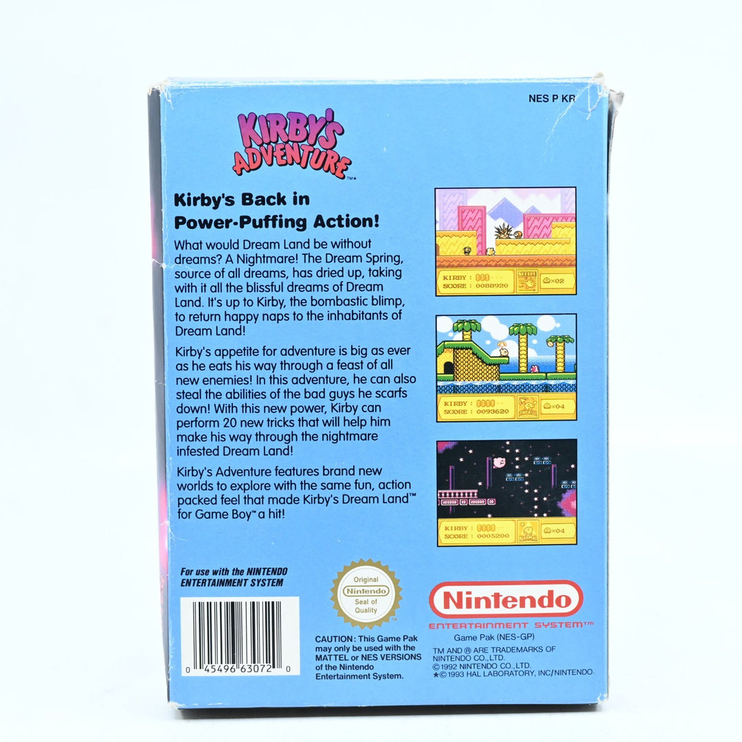 Kirby's Adventure - Nintendo Entertainment System / NES Boxed Game - PAL