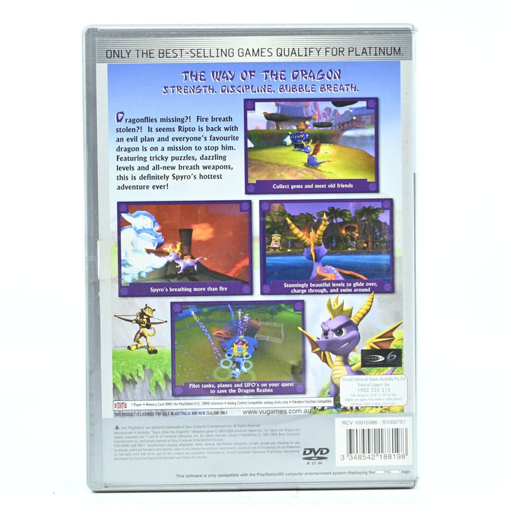 Spyro: Enter the Dragonfly - Sony Playstation 2 / PS2 Game - PAL - FREE POST!