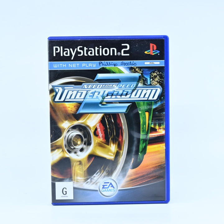Need for Speed: Underground 2 - Sony Playstation 2 / PS2 Game + Manual - PAL