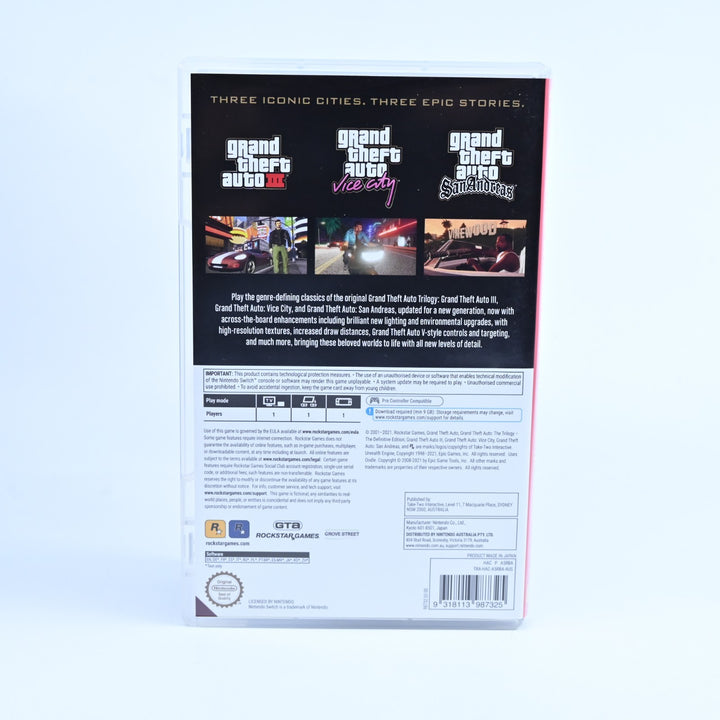 Grand Theft Auto: The Trilogy - Nintendo Switch Game - FREE POST!